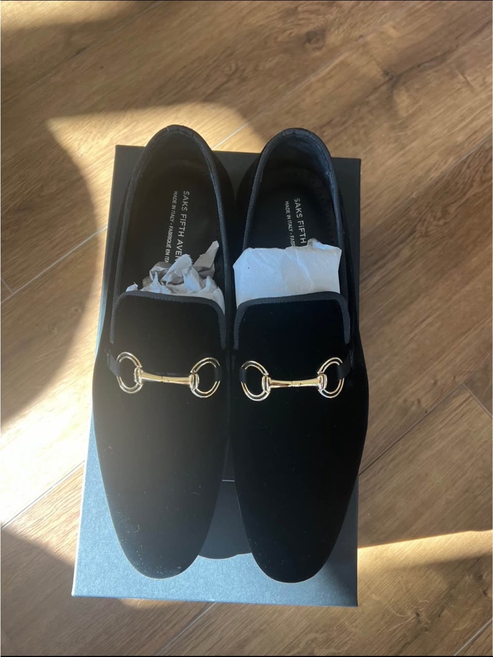 De La Rentis Black Velvet Smoking Slippers